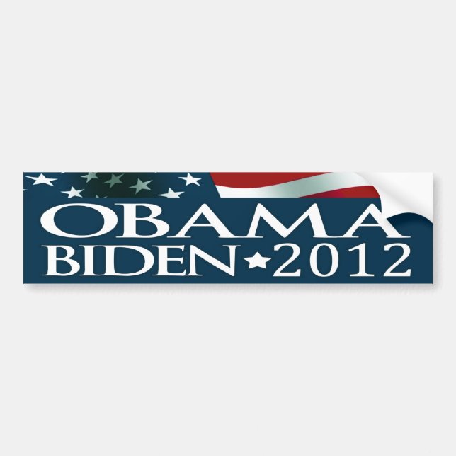 Autocollant De Voiture Barack Obama Joe Biden Election 2012 (Devant)