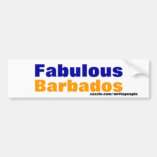 Autocollant De Voiture barbade (Devant)