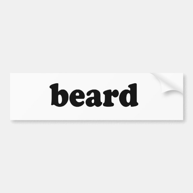 AUTOCOLLANT DE VOITURE BARBE (Devant)