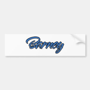 Autocollant De Voiture Barney Nom bleu Autoaufkleber Sticker