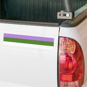 AUTOCOLLANT DE VOITURE BARRE D'AFFICHAGE GENDERQUEER FIN