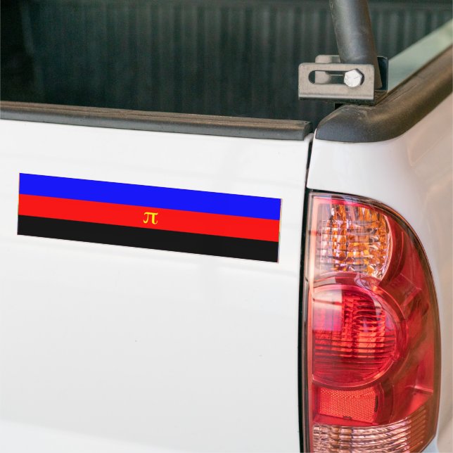 AUTOCOLLANT DE VOITURE BARRE DE PRIDEFLAG POLAMORY (Sur camion)