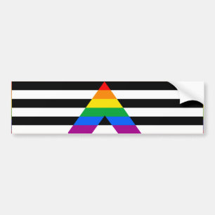 AUTOCOLLANT DE VOITURE BARRE DROITE DE DRAPEAU D'ALLIÉ