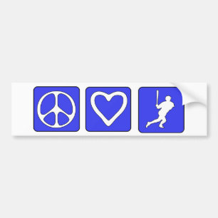 Autocollant De Voiture Base-ball d'amour de paix