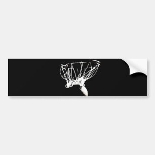 Autocollant De Voiture Basket-ball Black White Pop Art