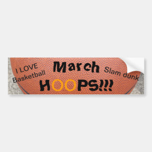 Autocollant De Voiture Basketball Mars HOOPS Sticker