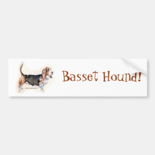 Autocollant De Voiture Basset Hound ! Auto-collants pour voiture