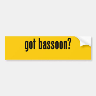 Autocollant De Voiture basson obtenu ?