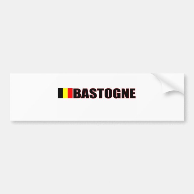 Autocollant De Voiture Bastogne, Belgique (Devant)