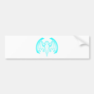 Autocollant De Voiture Bat Cyan Inv Le MUSÉE Zazzle Cadeaux