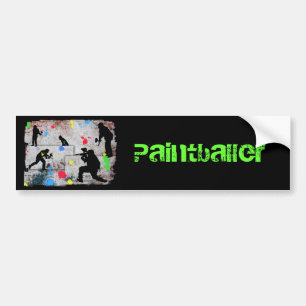 Autocollant De Voiture Bataille de Paintball