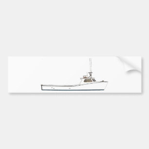 Autocollant De Voiture Bateau de Deadrise de baie de chesapeake