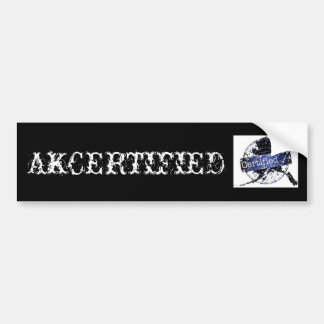 AUTOCOLLANT DE VOITURE BÂTIMENT AKCERTIFIÉ