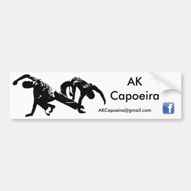 Autocollant De Voiture Bâton de pare-chocs d'AK Capoeira (Devant)