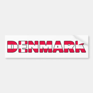 Autocollant De Voiture Bâton pare-chocs Danemark