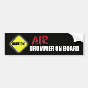 Autocollant De Voiture Batteur d'air de précaution à bord