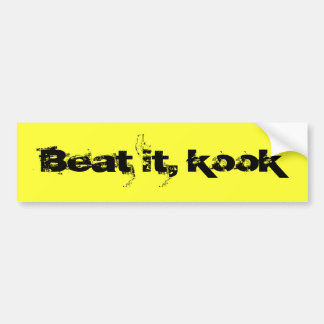 Autocollant De Voiture Battez-le, idiot