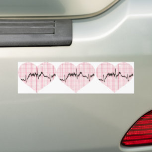 Autocollant De Voiture Beat du coeur VII