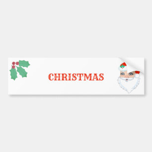 Autocollant De Voiture Beau Noël Père Noël