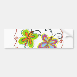 Autocollant De Voiture Beau Papillon extraordinaire : Cadeau Parfait