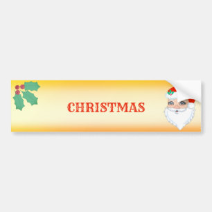 Autocollant De Voiture Beau Père Noël de Noël