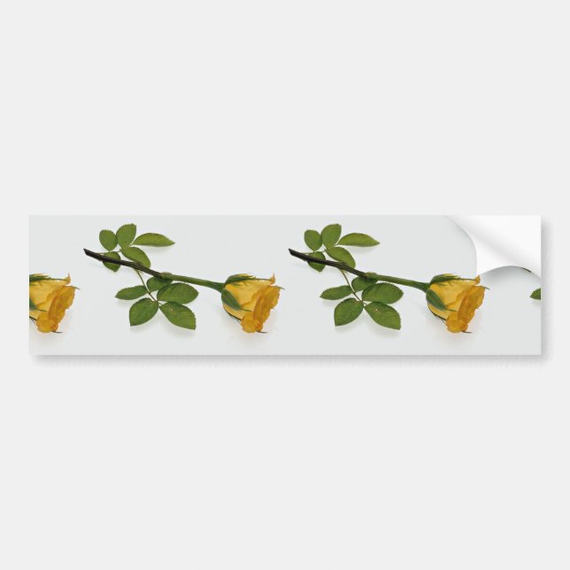 Autocollant De Voiture Beau rose jaune (Devant)