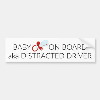 Autocollant De Voiture BÉBÉ à bord, AKA Conducteur distrait