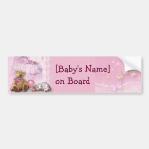Autocollant De Voiture Bébé à bord (personnalisable)