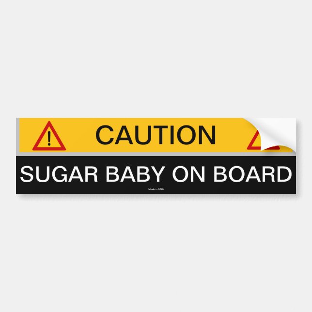 Autocollant De Voiture Bébé à sucre drôle (Devant)