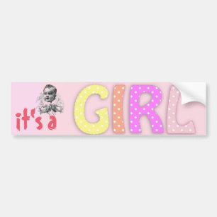 Autocollant De Voiture Bébé fille Bumpersticker