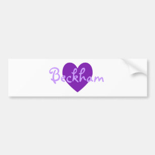 Autocollant De Voiture Beckham dans le violet