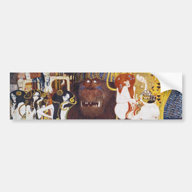 Autocollant De Voiture Beethoven Frieze (détail), Gustav Klimt (Devant)