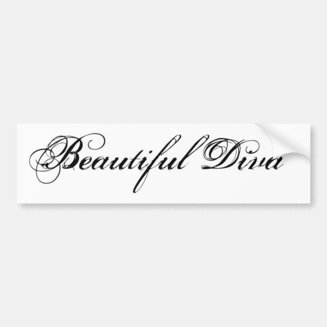 Autocollant De Voiture Bel adhésif pour pare-chocs de diva (Devant)