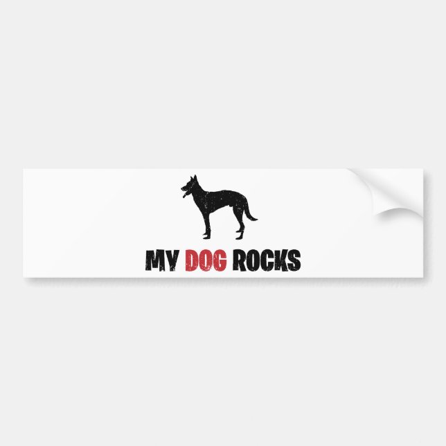 Autocollant De Voiture Belge Malinois (Devant)