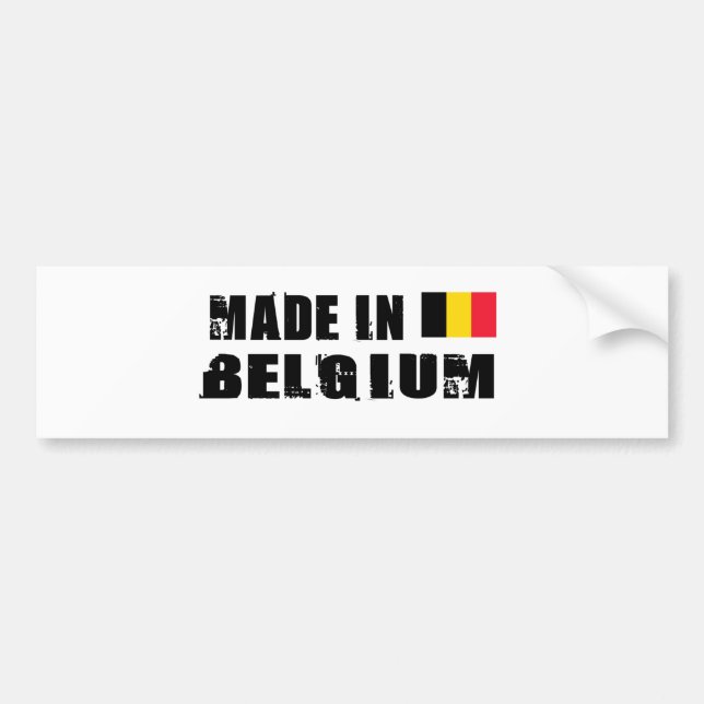 AUTOCOLLANT DE VOITURE BELGIQUE (Devant)