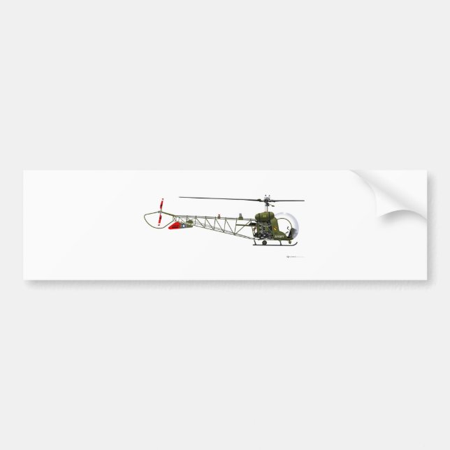 Autocollant De Voiture Bell OH-13 Sioux (Devant)