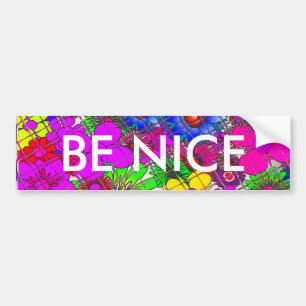 Autocollant De Voiture Belle couleur Extraordinaire motif floral design