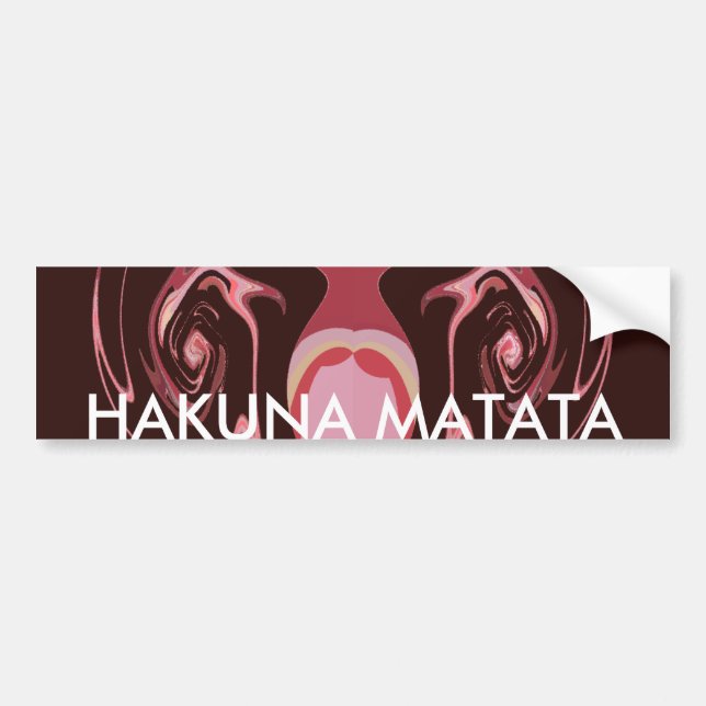 Autocollant De Voiture Belle Motif Maroon Africain Design d'impression (Devant)