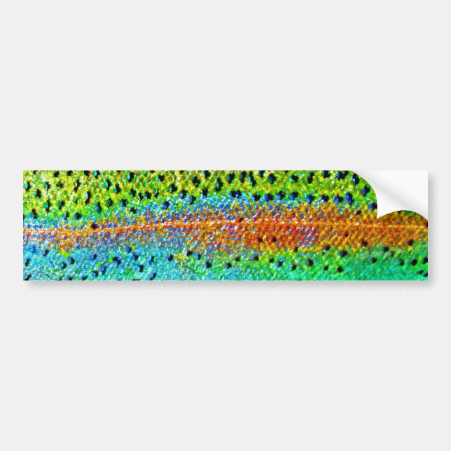 Autocollant De Voiture "Belle peau, bleu d'arc-en-ciel " (Devant)