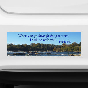 Autocollant De Voiture Belle rivière James Verse biblique