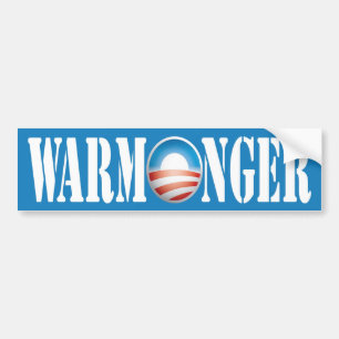 Autocollant De Voiture Belliciste d'Obama