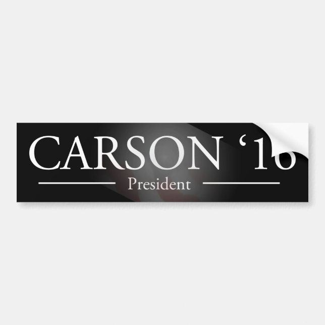 Autocollant De Voiture Ben Carson pour le Président adhésif pour (Devant)