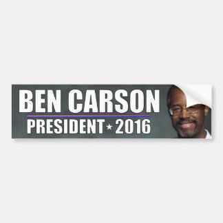 Autocollant De Voiture Ben Carson - président 2016
