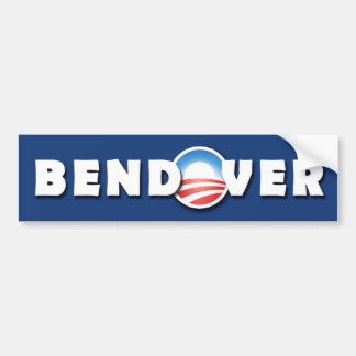 Autocollant De Voiture BENDOVER- Barack Obama - Democratic - pare-chocs