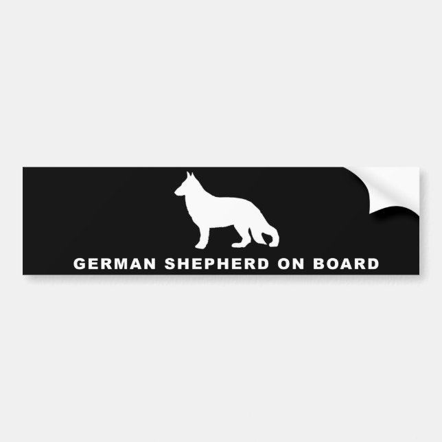 Autocollant De Voiture berger allemand à bord (Devant)