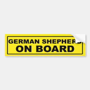 Autocollant De Voiture Berger allemand à bord