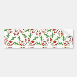 Autocollant De Voiture Berger allemand vert rouge