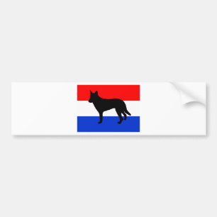 Autocollant De Voiture berger néerlandais netherlands-flag.png