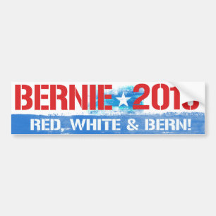Autocollant De Voiture Bernie 2016 - Blanc rouge et ponceuses de Berne -
