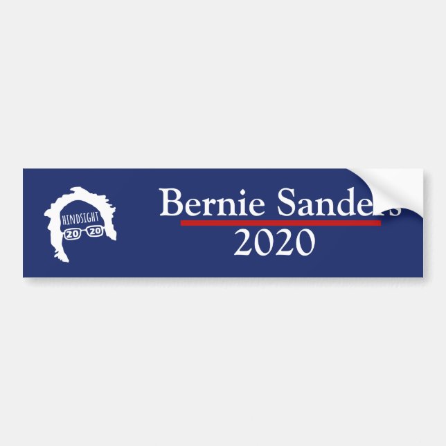 Autocollant De Voiture Bernie Sanders rétrospective 2020 (Devant)